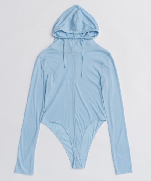 MAISON SPECIAL(メゾンスペシャル)の「Hood Bodysuit/フードボディスーツ(Tシャツ/カットソー・レディース・オレンジ/ブルー/グレー/ブラック・FREE)」の13枚目の写真