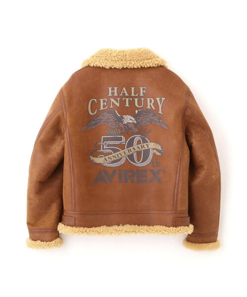 AVIREX（アヴィレックス）の「《50th Anniversary》B-3 CUSTOM / 50周年 B-3 カスタム / AVIREX / アヴィレックス（ムートンコート・メンズ・ブラウン・MEDIUM/LARGE/X-LARGE/XX-LARGE）」の12枚目の写真