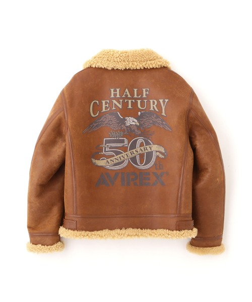 AVIREX（アヴィレックス）の「《50th Anniversary》B-3 CUSTOM / 50周年 B-3 カスタム / AVIREX / アヴィレックス（ムートンコート・メンズ・ブラウン・MEDIUM/LARGE/X-LARGE/XX-LARGE）」の3枚目の写真