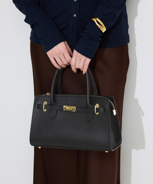 AULENTTI/オウレンティ レザーショルダーバッグ EL-K332-DO