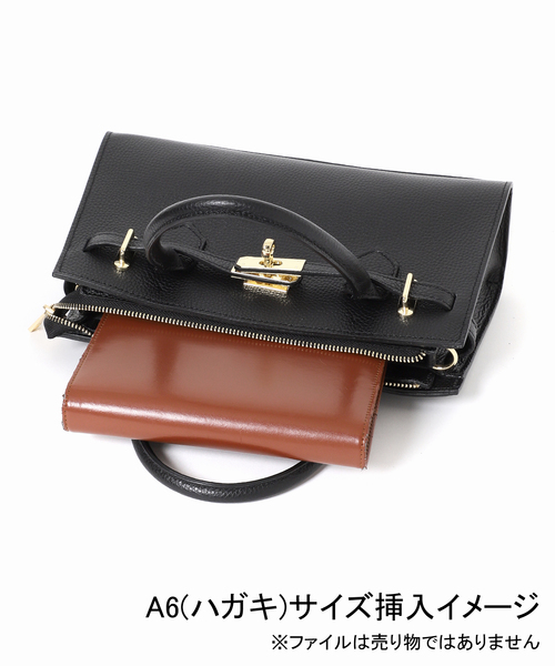 AULENTTI（オウレンティ）の「AULENTTI/オウレンティ レザーショルダーバッグ EL-K332-DO（ショルダーバッグ・レディース・ブラック/ブラウン・FREE）」の13枚目の写真