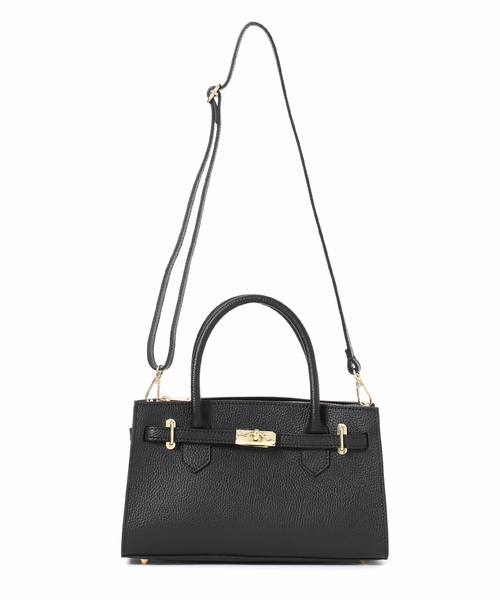 AULENTTI（オウレンティ）の「AULENTTI/オウレンティ レザーショルダーバッグ EL-K332-DO（ショルダーバッグ・レディース・ブラック/ブラウン・FREE）」の5枚目の写真