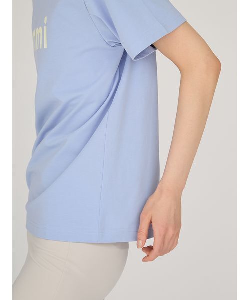 emmi（エミ）の「emmiロゴTシャツ（Tシャツ/カットソー・レディース・ベージュ/ホワイト/チャコールグレー/ブルー・F）」の14枚目の写真