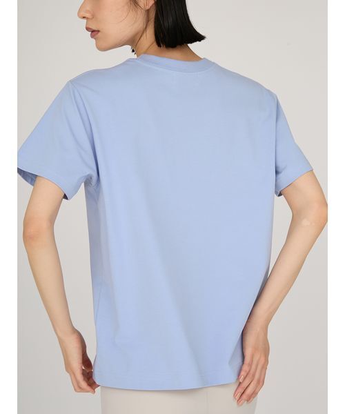 emmi（エミ）の「emmiロゴTシャツ（Tシャツ/カットソー・レディース・ベージュ/ホワイト/チャコールグレー/ブルー・F）」の15枚目の写真