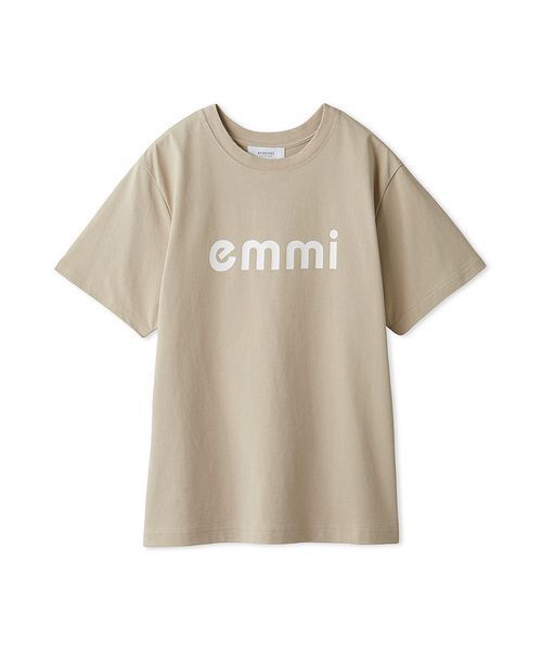 emmi（エミ）の「emmiロゴTシャツ（Tシャツ/カットソー・レディース・ベージュ/ホワイト/チャコールグレー/ブルー・F）」の21枚目の写真