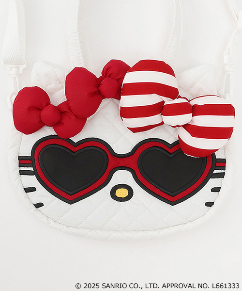 petit main（プティマイン）の「【サンリオキャラクターズ】ハローキティお顔2wayバッグ（ショルダーバッグ・キッズ・オフホワイト/ブラウン/レッド・F）」の10枚目の写真