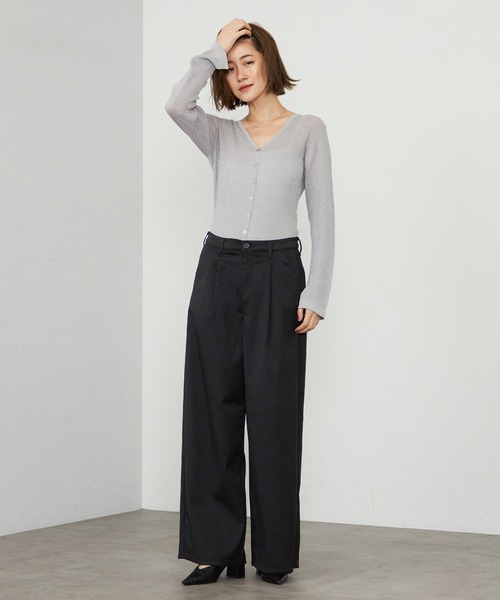 EDWIN（エドウィン）の「【WEB・直営店舗限定】EDWIN LADIES ハタラクロ タックワイドスラックスパンツ（スラックス・レディース・ブラック・X-SMALL/X-LARGE/LARGE/MEDIUM/SMALL）」の11枚目の写真