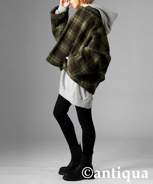 チェックボアジャケット