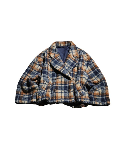 チェックボアジャケット