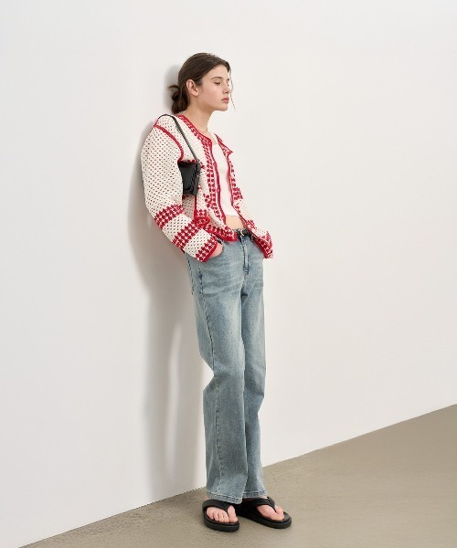 GENERAL IDEA（ジェネラルアイデア）の「GENERAL IDEA/ジェネラルアイディア crochet loose fit cardigan カーディガン（カーディガン/ボレロ・レディース・ブルー/ネイビー/レッド・S/M/L）」の21枚目の写真