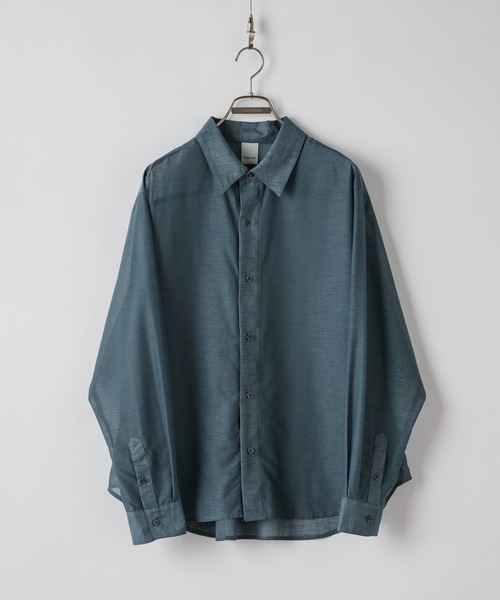 CASPER JOHN(キャスパージョン)の「Various loose shirts -sheer- /バリアスルーズシャツ -シアー-(シャツ/ブラウス・メンズ・ブルー系その他/ブルー/ブラック/ブラウン系その他/ブラウン・X-SMALL/MEDIUM/LARGE/SMALL)」の14枚目の写真