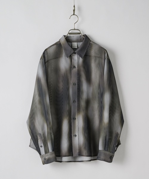 CASPER JOHN(キャスパージョン)の「Various loose shirts -sheer- /バリアスルーズシャツ -シアー-(シャツ/ブラウス・メンズ・ブルー系その他/ブルー/ブラック/ブラウン系その他/ブラウン・X-SMALL/MEDIUM/LARGE/SMALL)」の7枚目の写真