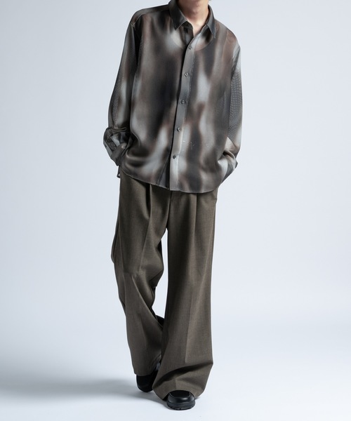 CASPER JOHN(キャスパージョン)の「Various loose shirts -sheer- /バリアスルーズシャツ -シアー-(シャツ/ブラウス・メンズ・ブルー系その他/ブルー/ブラック/ブラウン系その他/ブラウン・X-SMALL/MEDIUM/LARGE/SMALL)」の12枚目の写真