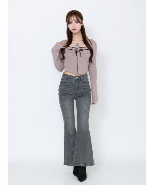 バイカラーキャミニットアンサンブル（ニット/セーター）｜EATME