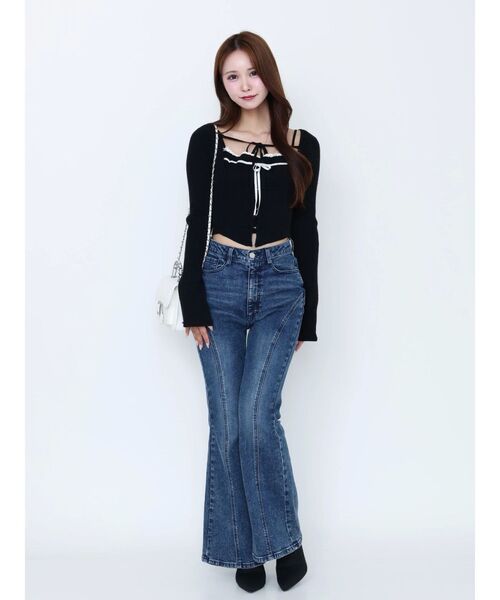 EATME バイカラーキャミニットアンサンブル バイカラーキャミニットアンサンブル（ニット/セーター）｜EATME