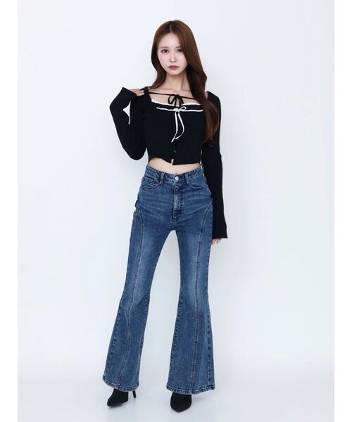 EATME バイカラーキャミニットアンサンブル バイカラーキャミニットアンサンブル（ニット/セーター）｜EATME