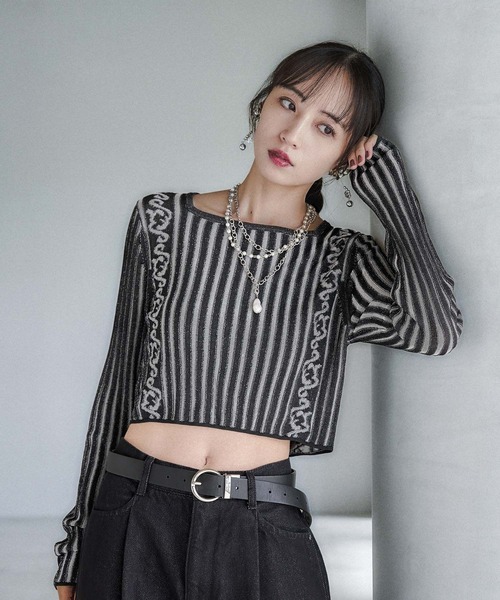 HAREニットセーター モヘアガラニットプルオーバー(HARE)（ニット