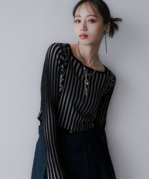 セール】クロップドガラニット(HARE)（ニット/セーター）｜HARE（ハレ