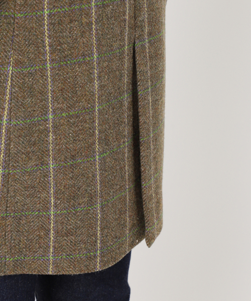 journal standard L'essage（ジャーナルスタンダードレサージュ）の「【金子綾さん着用】BRITISH WOOLチェックジャケット（テーラードジャケット・レディース・カーキ・FREE）」の3枚目の写真