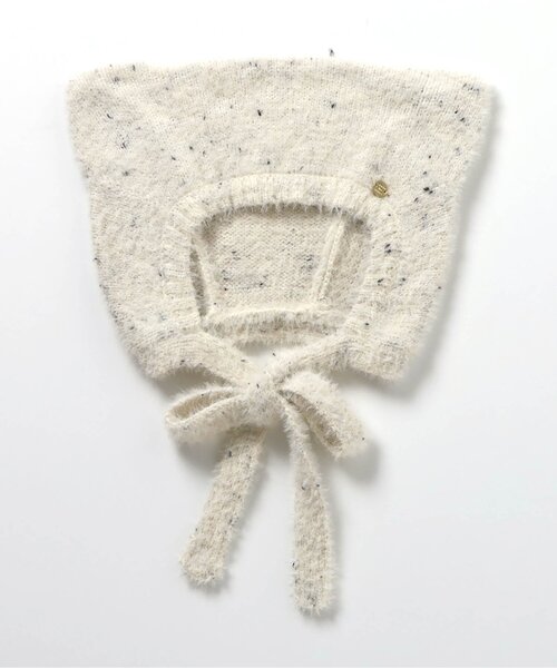 apres les cours（アプレレクール）の「【洗える】ねこ耳ニットボンネット_ベビー（ニットキャップ/ビーニー・キッズ・アイボリー/ブラック・48/46）」の9枚目の写真