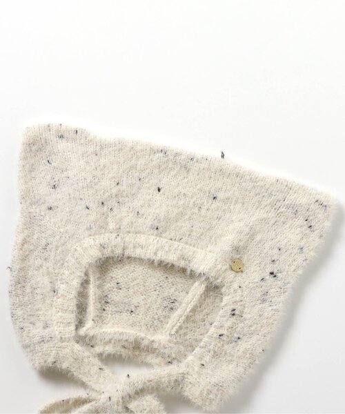 apres les cours（アプレレクール）の「【洗える】ねこ耳ニットボンネット_ベビー（ニットキャップ/ビーニー・キッズ・アイボリー/ブラック・48/46）」の11枚目の写真