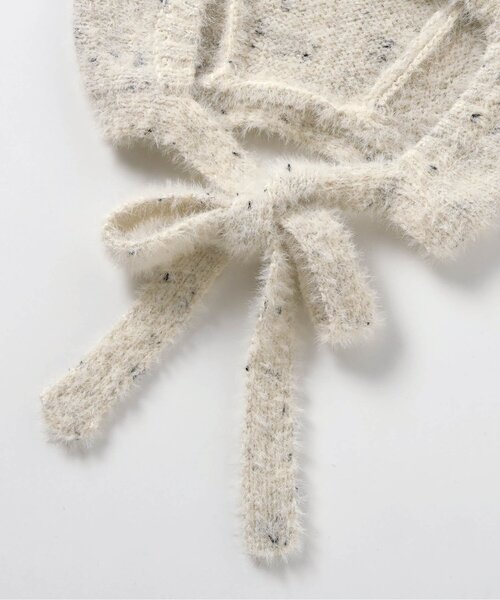 apres les cours（アプレレクール）の「【洗える】ねこ耳ニットボンネット_ベビー（ニットキャップ/ビーニー・キッズ・アイボリー/ブラック・48/46）」の13枚目の写真