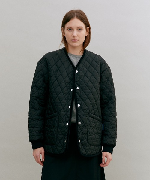 セール】Fur Lined Quilt Liner Jacket Womens / ファー ラインド