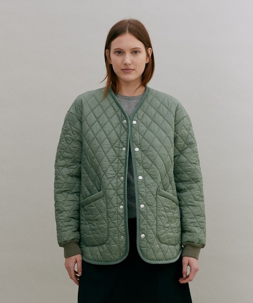 セール】Fur Lined Quilt Liner Jacket Womens / ファー ラインド
