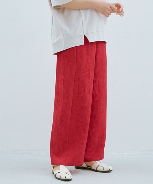 studio CLIP（スタディオクリップ）の「【ミカタプロジェクト】お悩み解決！スッキリストレートパンツ（その他パンツ・レディース・ブラック/ブラウン/その他1/その他7・LARGE/ﾌﾘｰ(L)/PF/MEDIUM）」の4枚目の写真