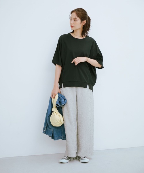 studio CLIP（スタディオクリップ）の「【ミカタプロジェクト】お悩み解決！スッキリストレートパンツ（その他パンツ・レディース・ブラック/ブラウン/その他1/その他7・LARGE/ﾌﾘｰ(L)/PF/MEDIUM）」の5枚目の写真