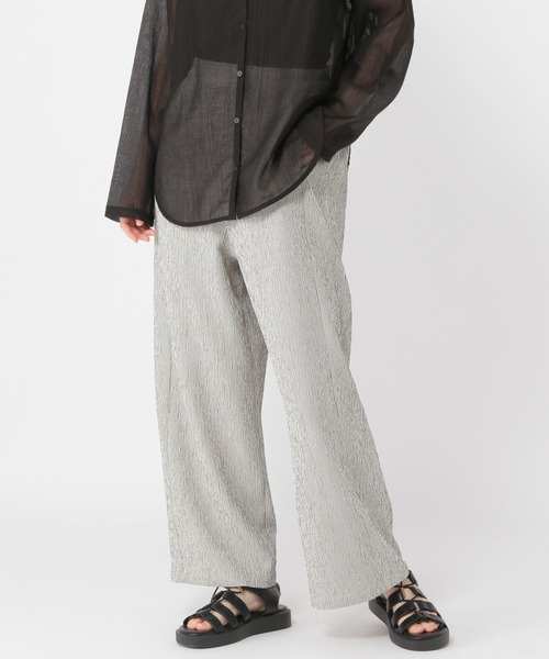 studio CLIP（スタディオクリップ）の「【ミカタプロジェクト】お悩み解決！スッキリストレートパンツ（その他パンツ・レディース・ブラック/ブラウン/その他1/その他7・LARGE/ﾌﾘｰ(L)/PF/MEDIUM）」の6枚目の写真