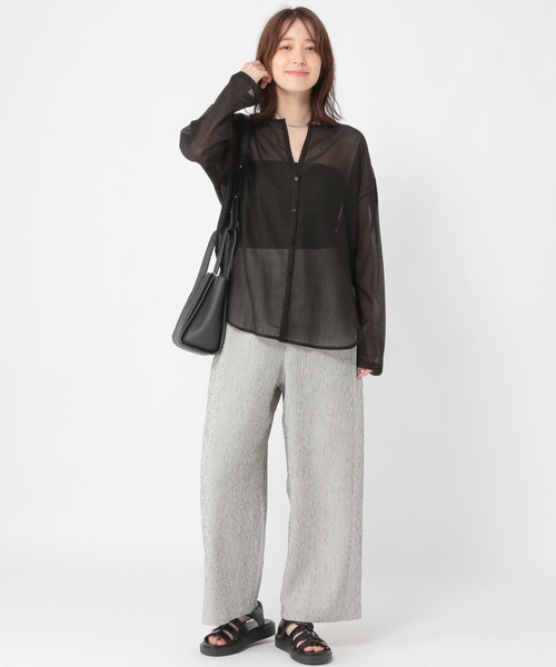 studio CLIP（スタディオクリップ）の「【ミカタプロジェクト】お悩み解決！スッキリストレートパンツ（その他パンツ・レディース・ブラック/ブラウン/その他1/その他7・LARGE/ﾌﾘｰ(L)/PF/MEDIUM）」の9枚目の写真