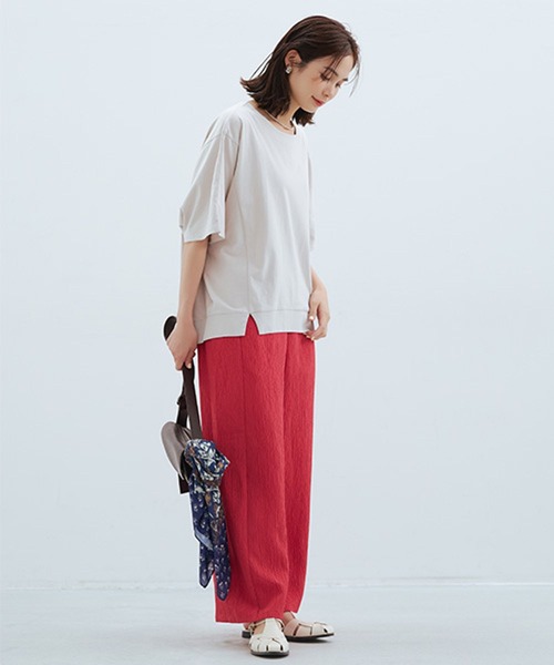 studio CLIP（スタディオクリップ）の「【ミカタプロジェクト】お悩み解決！スッキリストレートパンツ（その他パンツ・レディース・ブラック/ブラウン/その他1/その他7・LARGE/ﾌﾘｰ(L)/PF/MEDIUM）」の16枚目の写真