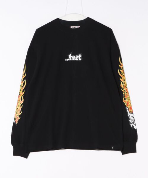 lost(ロスト)の「【ムラサキスポーツ限定】LOST/ロスト 長袖 Tシャツ ロンT 袖プリント L25F-2204(Tシャツ/カットソー・メンズ・ブラック/ホワイト・M/L/XL)」の7枚目の写真