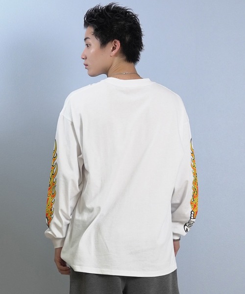 lost(ロスト)の「【ムラサキスポーツ限定】LOST/ロスト 長袖 Tシャツ ロンT 袖プリント L25F-2204(Tシャツ/カットソー・メンズ・ブラック/ホワイト・M/L/XL)」の11枚目の写真