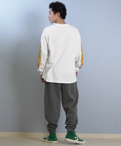 lost(ロスト)の「【ムラサキスポーツ限定】LOST/ロスト 長袖 Tシャツ ロンT 袖プリント L25F-2204(Tシャツ/カットソー・メンズ・ブラック/ホワイト・M/L/XL)」の14枚目の写真