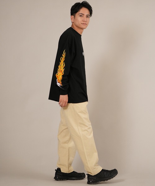 lost(ロスト)の「【ムラサキスポーツ限定】LOST/ロスト 長袖 Tシャツ ロンT 袖プリント L25F-2204(Tシャツ/カットソー・メンズ・ブラック/ホワイト・M/L/XL)」の21枚目の写真