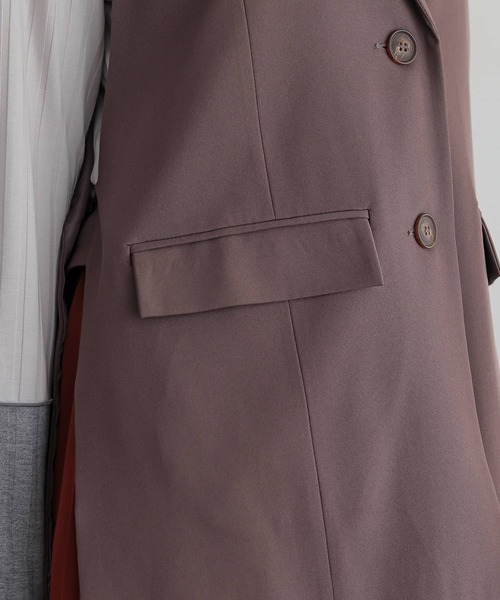 n'OrLABEL(ノアールレーベル)の「【機能素材】『サイドオープンジレ』(ベスト・レディース・モカ/ブラック・2/1)」の21枚目の写真