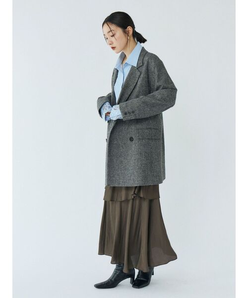 LAGUNAMOON（ラグナムーン）の「ウールロングテーラードジャケット（テーラードジャケット・レディース・ブラウン/グレー・FREE）」の11枚目の写真