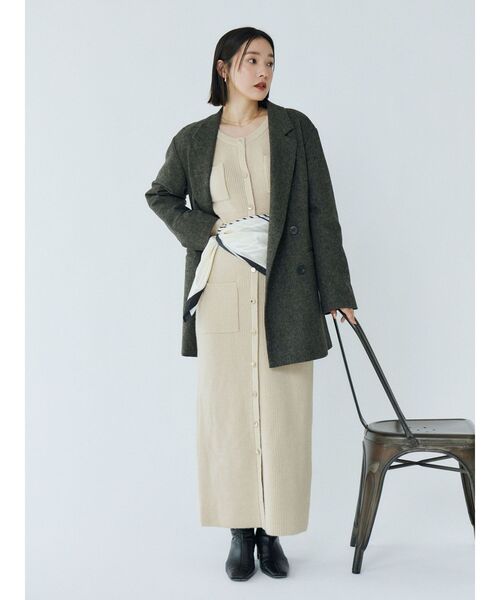 LAGUNAMOON（ラグナムーン）の「ウールロングテーラードジャケット（テーラードジャケット・レディース・ブラウン/グレー・FREE）」の15枚目の写真
