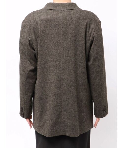 LAGUNAMOON（ラグナムーン）の「ウールロングテーラードジャケット（テーラードジャケット・レディース・ブラウン/グレー・FREE）」の4枚目の写真