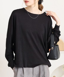 BRODIAEA（ブローディア）の「BRODIAEA ラメ調無地ドルマンカットソー（Tシャツ/カットソー）」