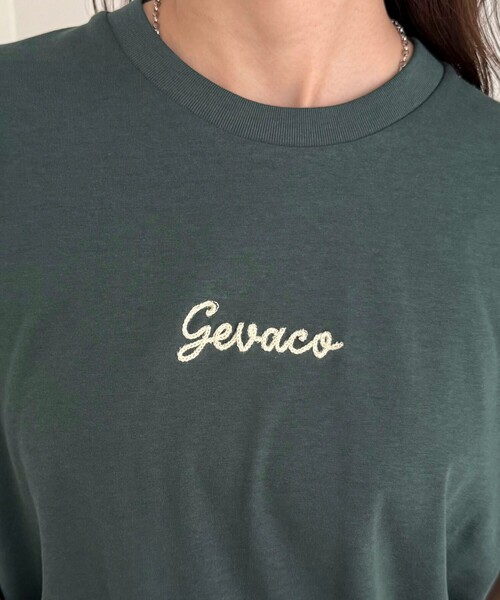 fredy emue(フレディエミュ)の「【GEVACO/ゲバコ】ワンポイントロゴチェーン刺繍半袖Tシャツ(Tシャツ/カットソー・レディース・カーキ/ブラック/オフホワイト/レッド・38)」の15枚目の写真
