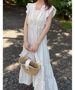 SNIDEL デザインティアードワンピース SNIDEL ワンピース デザインティアードワンピース : ZOZOTOWN