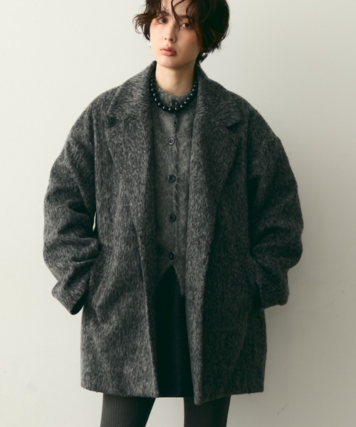 Trish（トリッシュ）の「シャギーミドルテーラーコート（ステンカラー