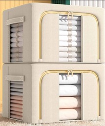 VIBGYOR（ヴィブジョー）の「FReePLACe/中見え 折りたたみ収納BOX X12613（収納グッズ）」