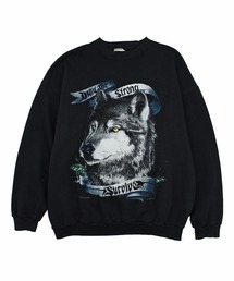【USED】90’s TULTEX “Wolf” アニマル スウェット USA製