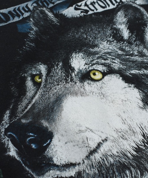 TULTEX(タルテックス)の「【USED】90’s TULTEX “Wolf” アニマル スウェット USA製(スウェット・メンズ・ブラック・X-LARGE)」の6枚目の写真
