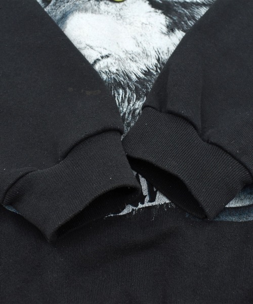 TULTEX(タルテックス)の「【USED】90’s TULTEX “Wolf” アニマル スウェット USA製(スウェット・メンズ・ブラック・X-LARGE)」の10枚目の写真
