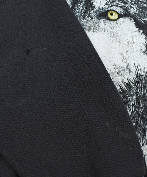 TULTEX(タルテックス)の「【USED】90’s TULTEX “Wolf” アニマル スウェット USA製(スウェット・メンズ・ブラック・X-LARGE)」の2枚目の写真